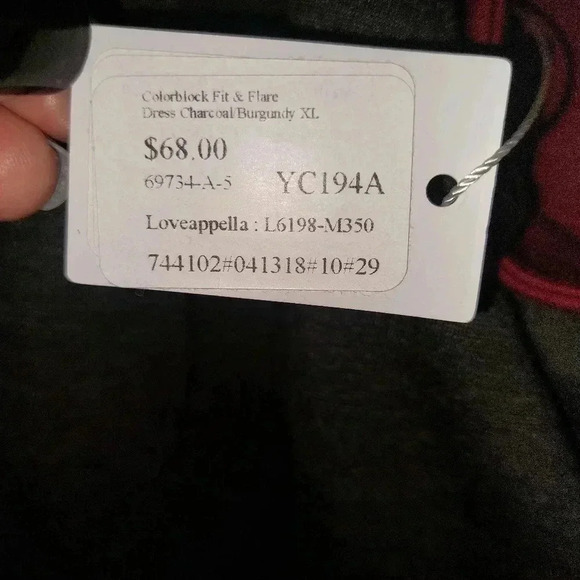 NWT Loveappella Colorblock Fit & Flare Dress Size XL - Picture 9 of 11